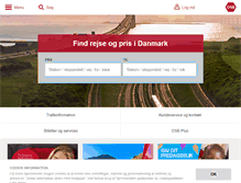 Tablet Screenshot of dsb.dk